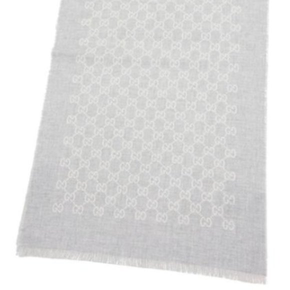 GUCCI Double Jacquard GG Wool Scarf - Picture 3 of 3